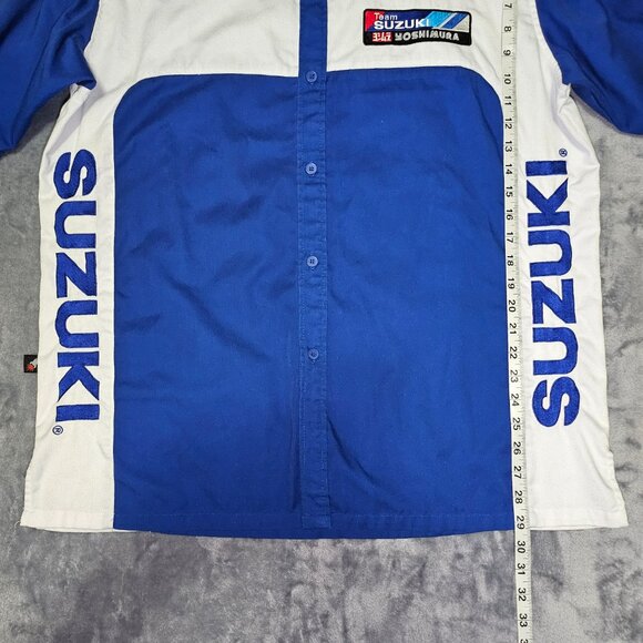 JOE ROCKET TEAM SUZUKI YOSHIMURA BUTTON UP SHIRT Men's LG Embroidery and Patches - Picture 10 of 12